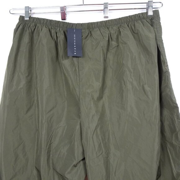 Bryn Walker Side Ruched Pants Women's Plus Size 3X Green Wide Leg Made in USA - Picture 6 of 10
